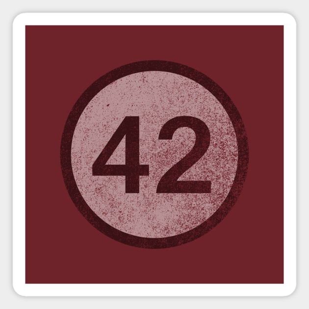 42 (faded) Magnet by GloopTrekker